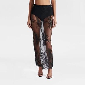 NWT KBB by Kahlana Illusion Lace Midi Skirt